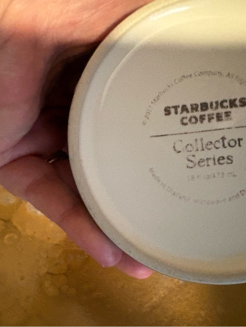 Starbucks Amsterdam Ceramic Mug - White & Blue Interior - Picture 2 of 2